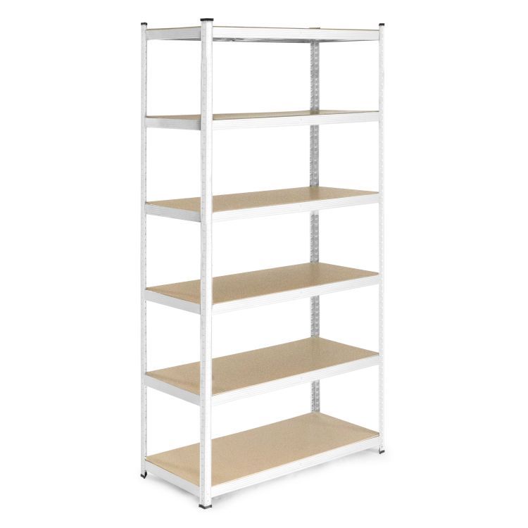 Raft metalic stabil de depozitare cu 6 rafturi 222x110x50