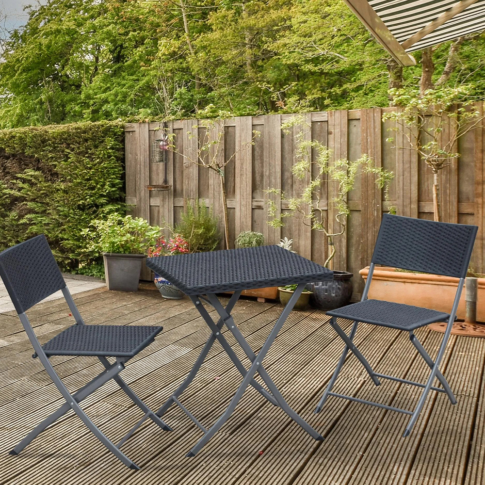 Set de mobilier de balcon în antracit