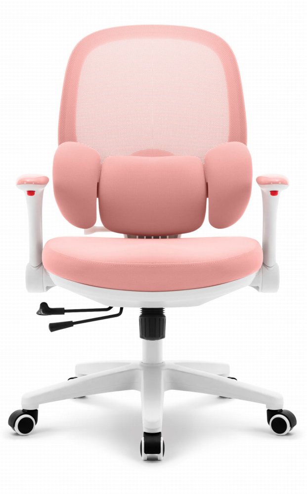 Ergonomická růžová dětská židlička HC-999 - látková