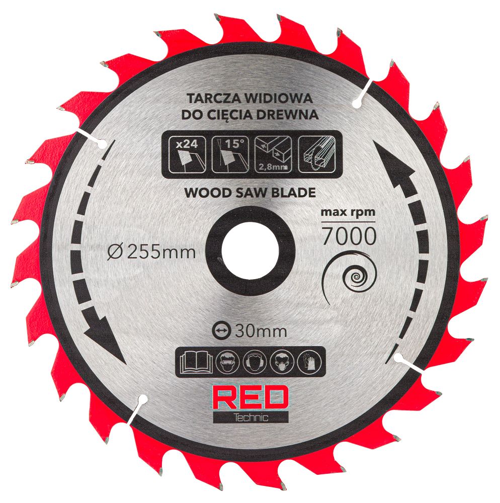 Sada pílových kotúčov na drevo 255 mm 30 mm – 5 ks
