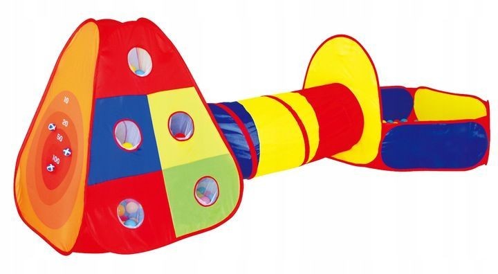 Loc de joacă cort pentru copii, piscină uscată + 100 de bile