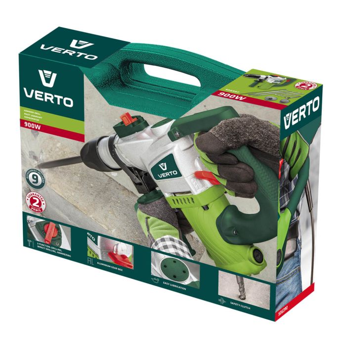 Mașină de găurit cu percuție cu putere 900W, 50G387 VERTO