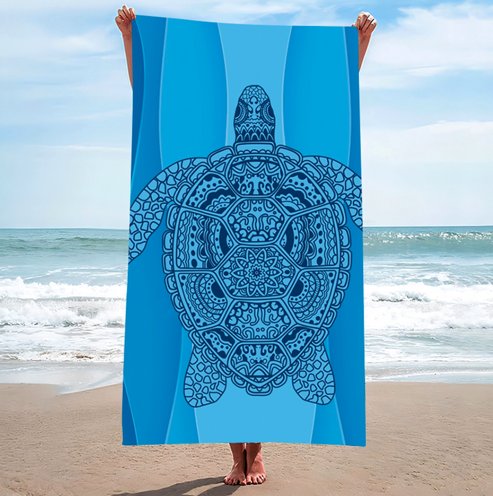 Prosop de plajă cu broască țestoasă 100 x 180 cm Latime: 100 cm | Lungime: 180 cm
