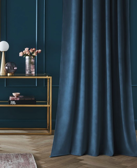 Luxusnýtmavomodrýzatemňovacízáves140x280cm
