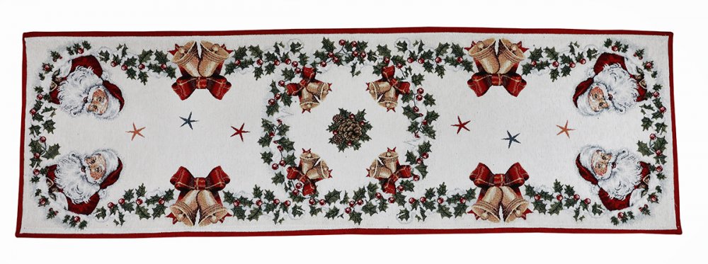 Față de masă tapițerie de Crăciun - Mos Craciun 40x180 cm