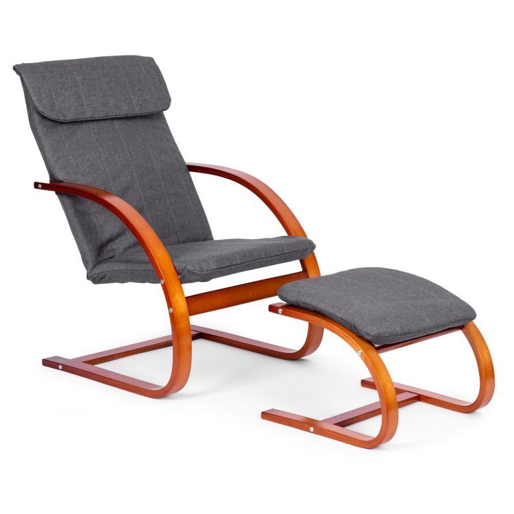 Scaun balansoar relaxant cu suport pentru picioare