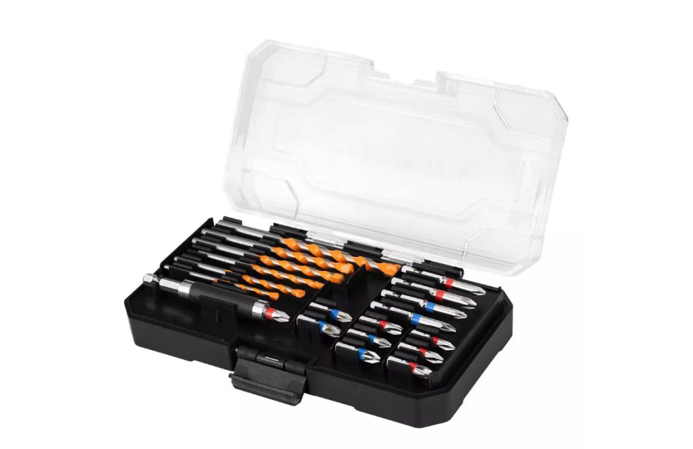 GRAPHITE 56H611 Set compact de burghie și biți - 20 piese