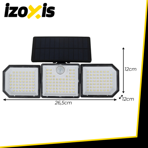 Solárnalampa167LED500lmspohybovýmasúmrakovýmsenzorom–IP65