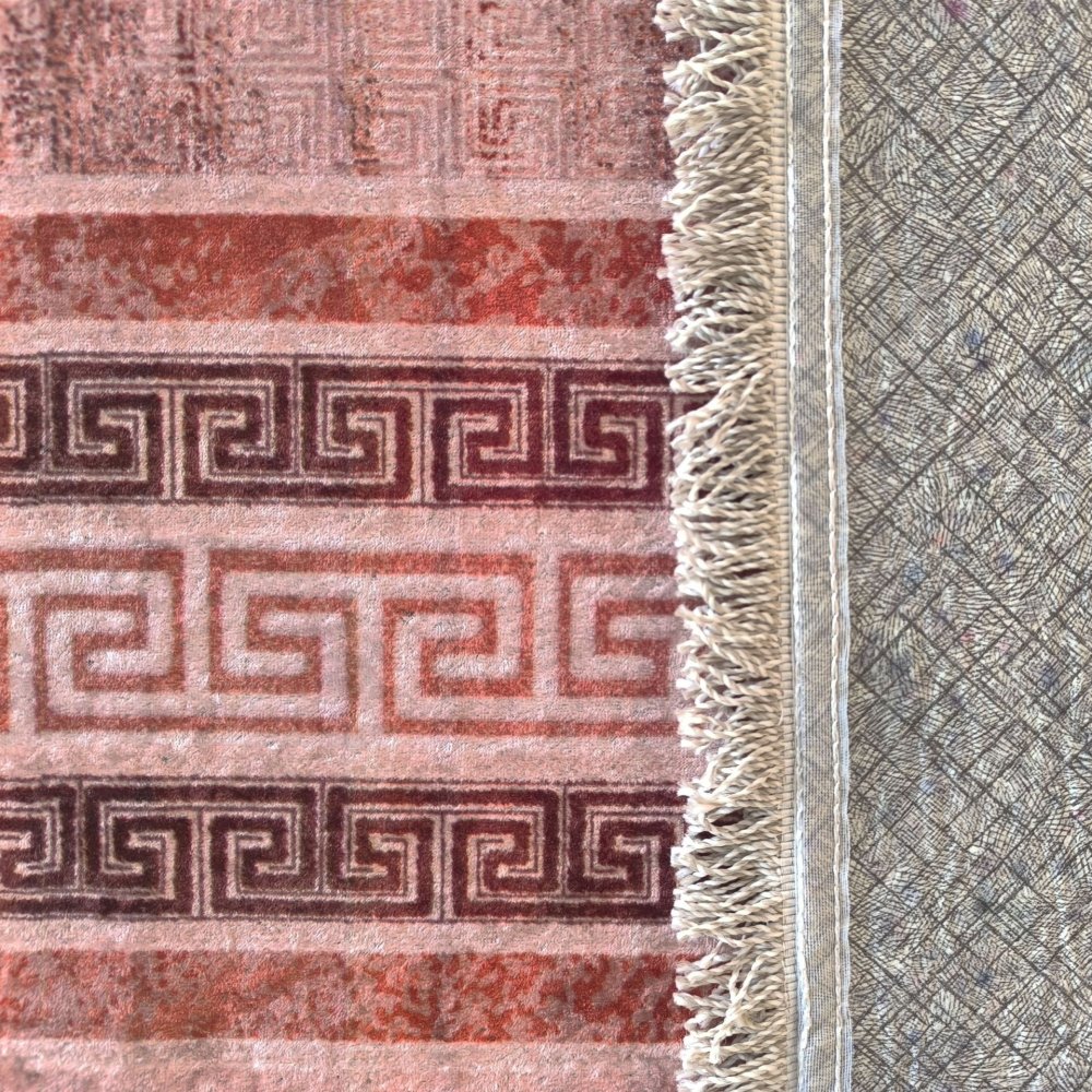 Modernýkoberecsgréckymlemom–ružovo-bordovýŠírka:60cm|Dĺžka:100cm70847_127030