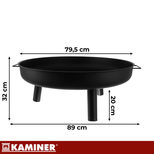 Záhradnéohnisko80cm–veľkýzáhradnýkrbnadrevosrukoväťami