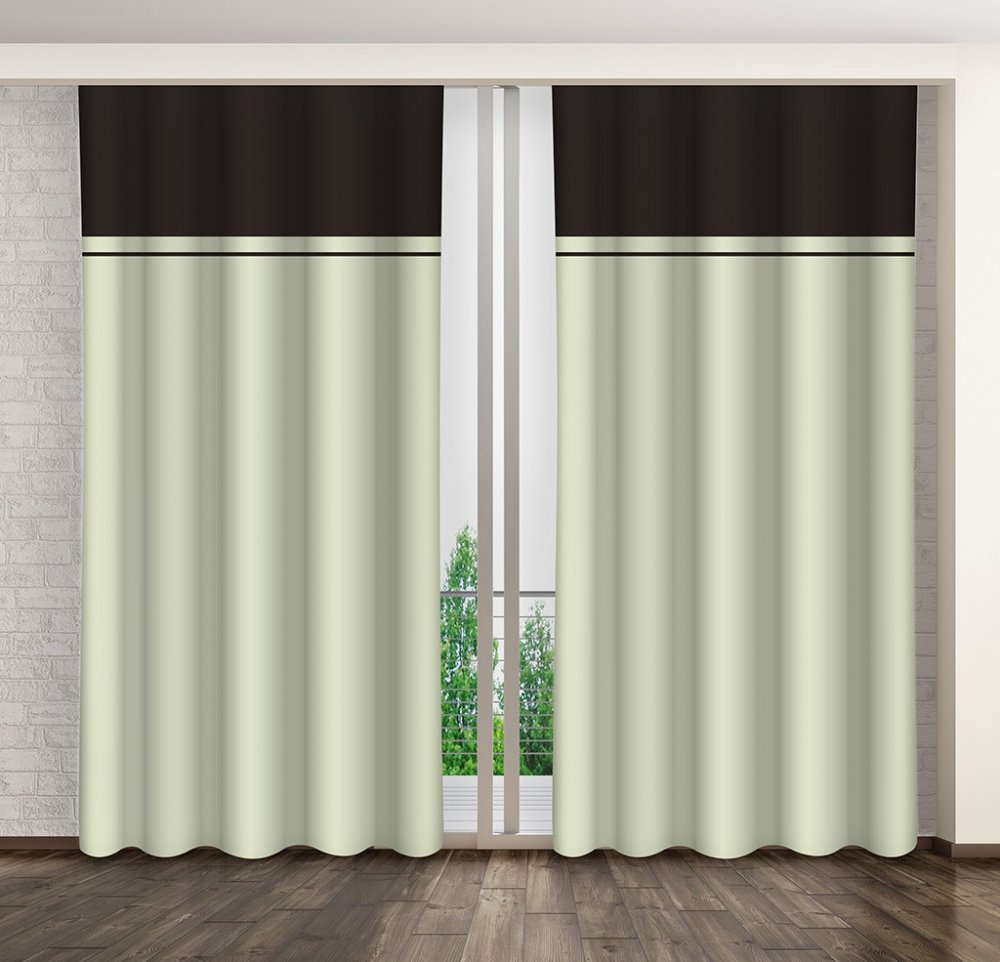Modern dekoratív sötétítő függöny Hossz: 270 cm