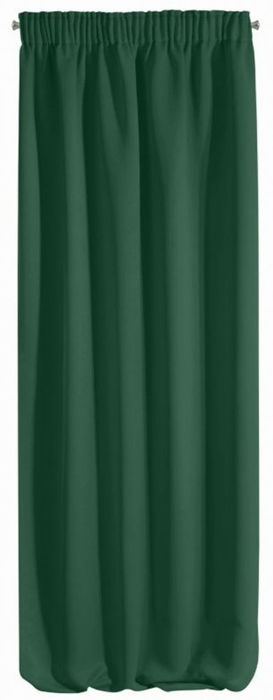 Draperie de culoare verde cu suspensie de strângere 135 x 270 cm
