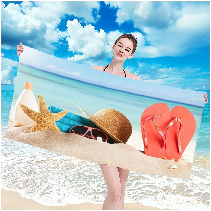 Plážováosuškasmotívomplážovehooblečenia100x180cm