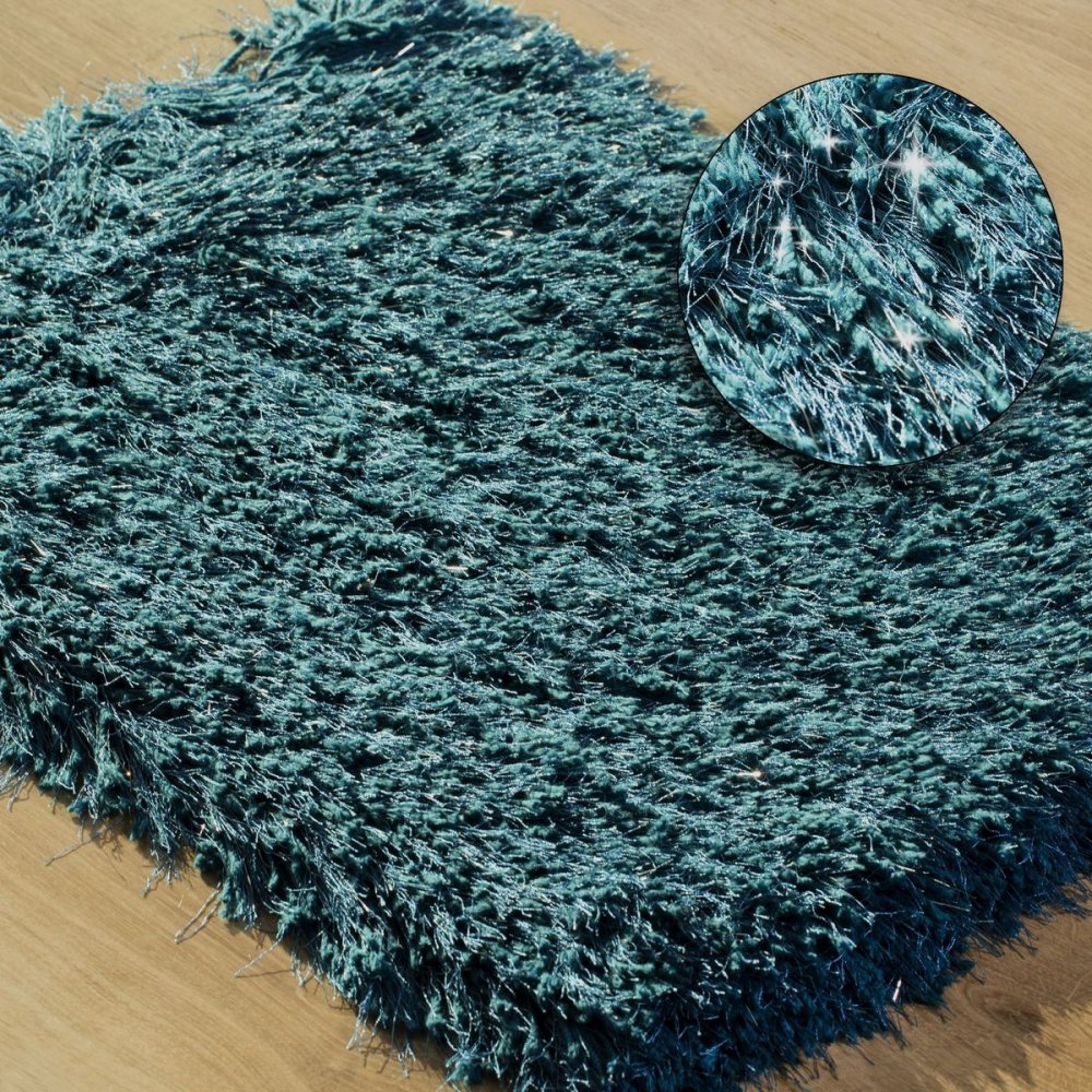 LurexovýtyrkysovýkoberecdokúpelneŠírka:50cm|Dĺžka:70cm53910_106931