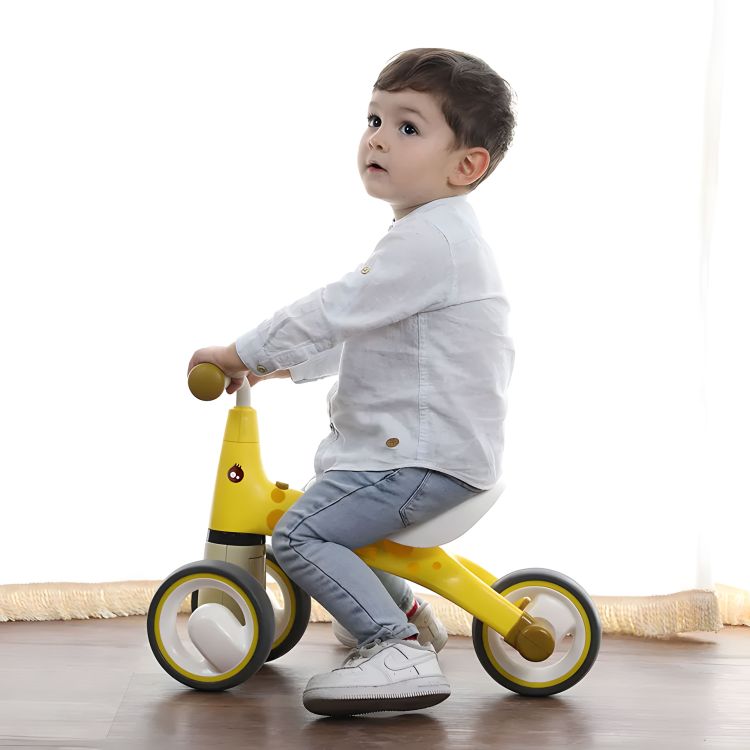 Bicicletă cu girafă pentru copii