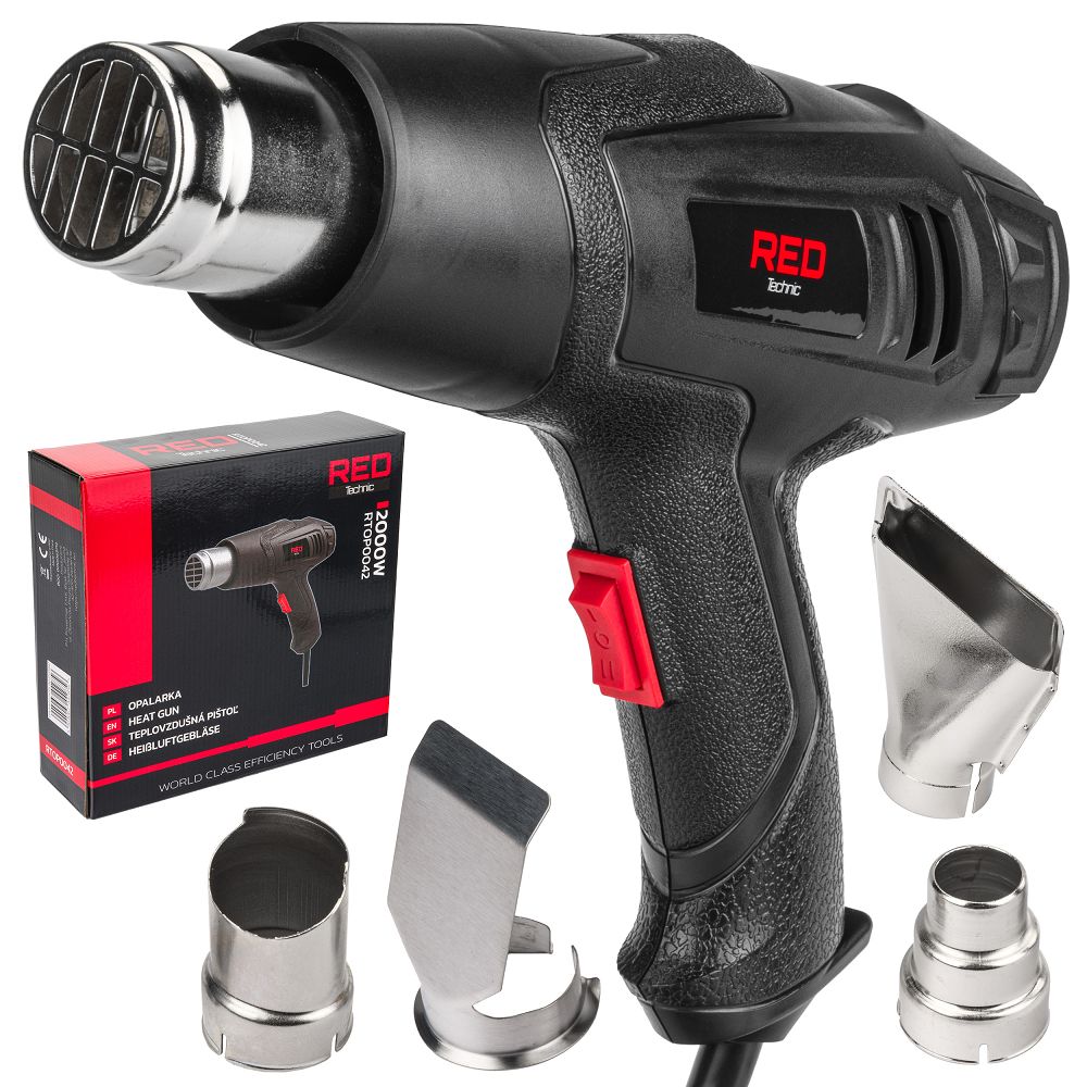 Elektrická teplovzdušná pištoľ Red Technic 2000W