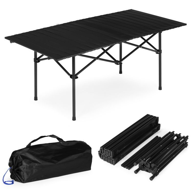 Skladacíturistický,kempingovýstolík-čiernystolíknapiknikŠírka:55cm|Dĺžka:95cm