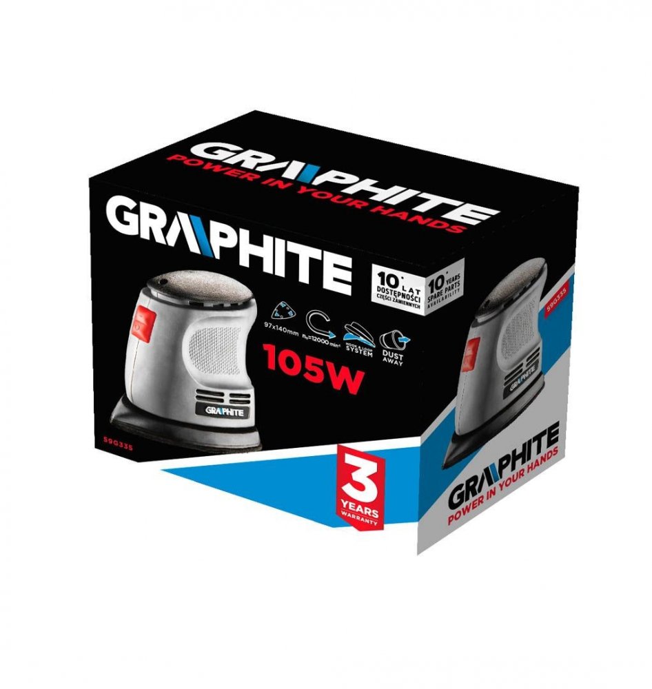 Vibračnábrúskasvýkonom105W59G335GRAPHITE