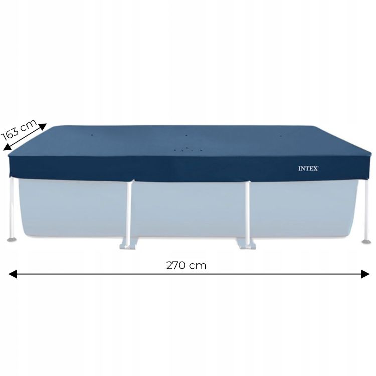 Acoperire piscină cu construcție din vinil durabil - dimensiuni multiple 270x163