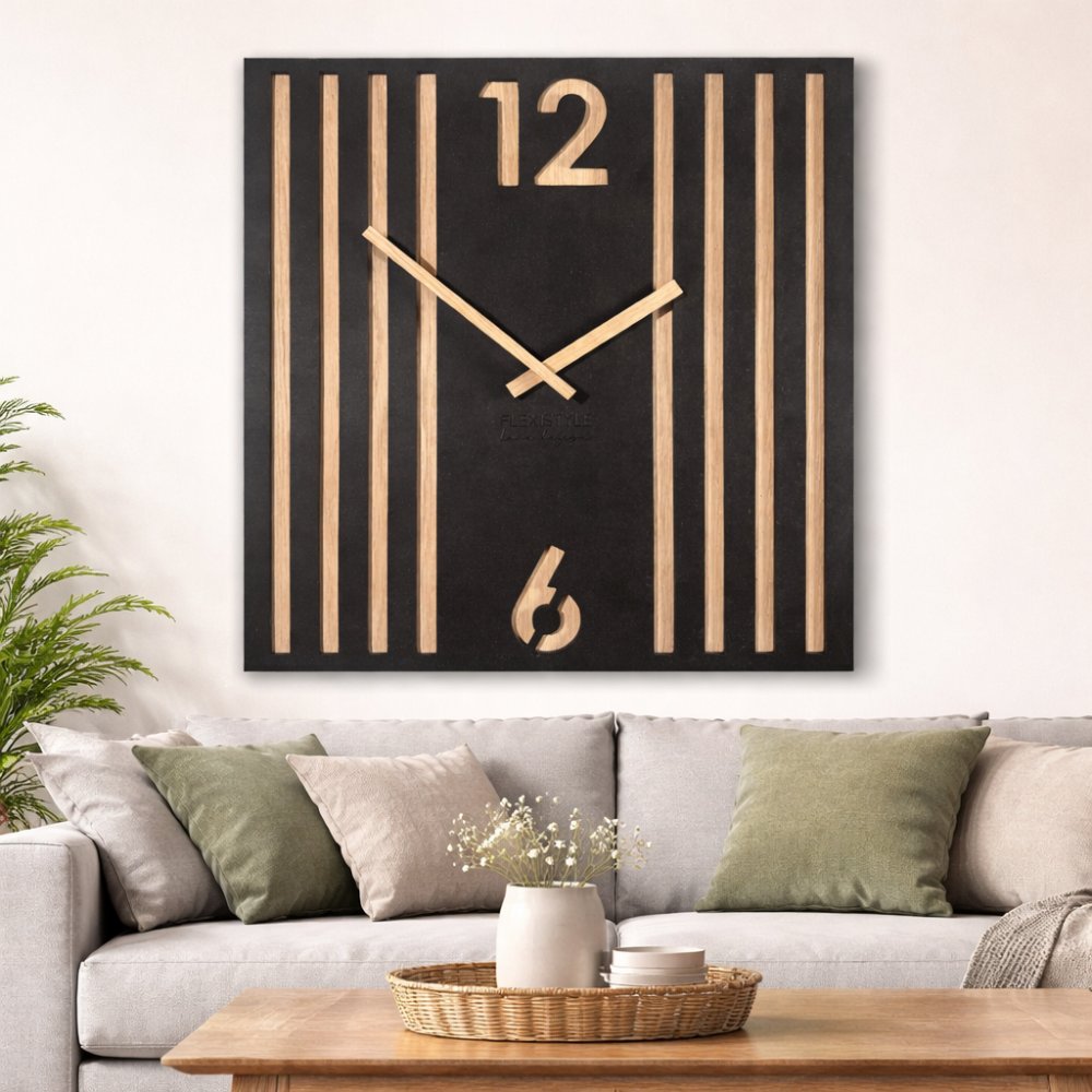 DizajnovénástennéhodinyLamele50x50cm71069