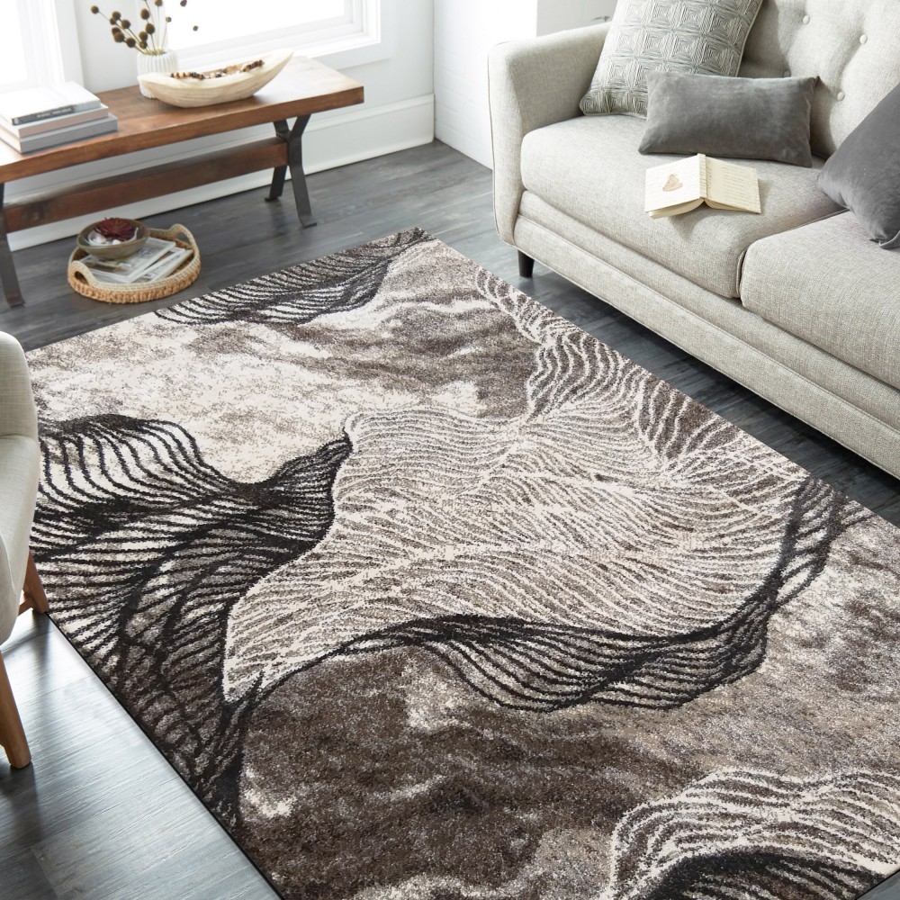 Propracovaný hnědý koberec se zajímavým ornamentem Šířka: 80 cm | Délka: 150 cm