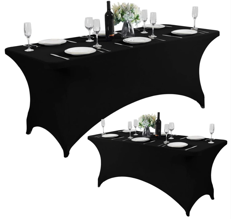 DomTextilu Univerzálnyelastickýobrusnacateringovýstôl240cm 69103 čierna