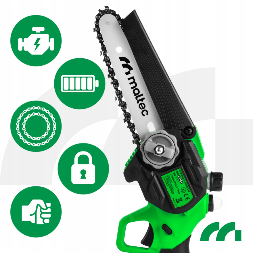 Mini ferăstrău cu lanț fără fir MalTec MasterCut 1000W