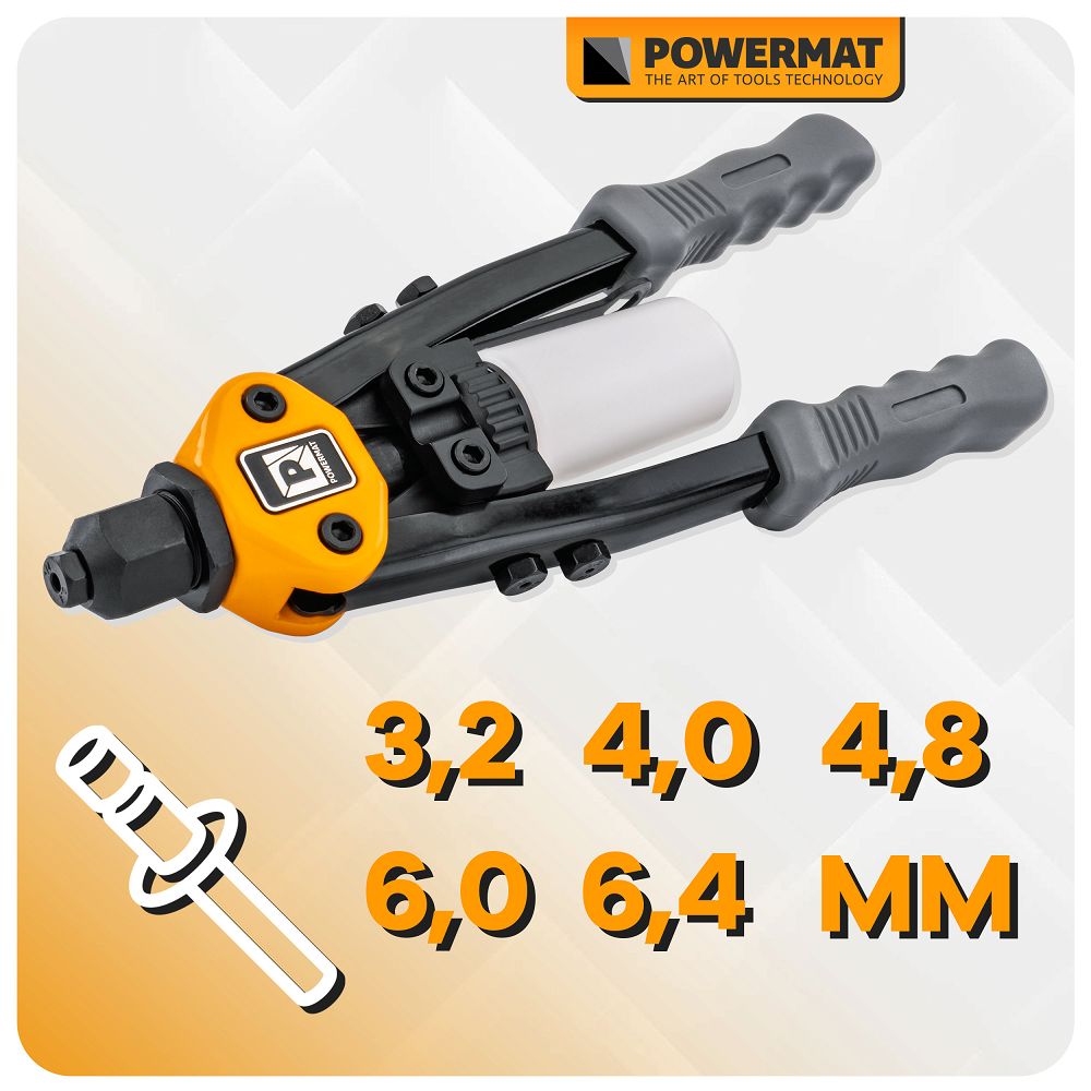 Nitovacie kliešte na trhacie nity 320 mm – nity 3,2–6,4 mm