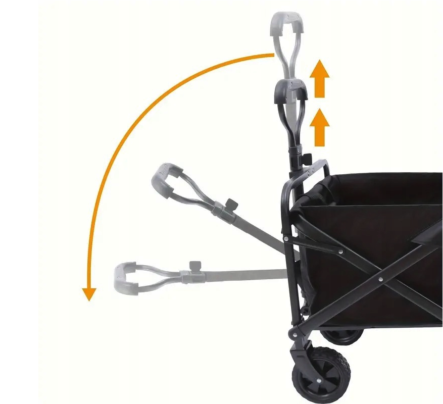 Cărucior de transport pliabil - premium 150 L Gri