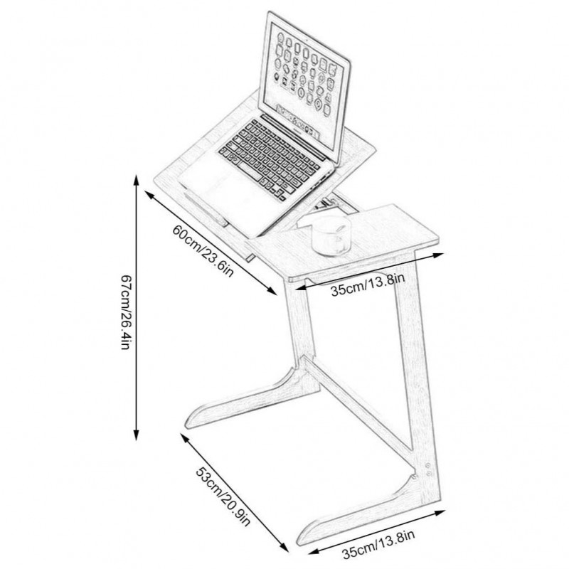 Masă pliabilă multifuncțională pentru laptop, tabletă sau carte