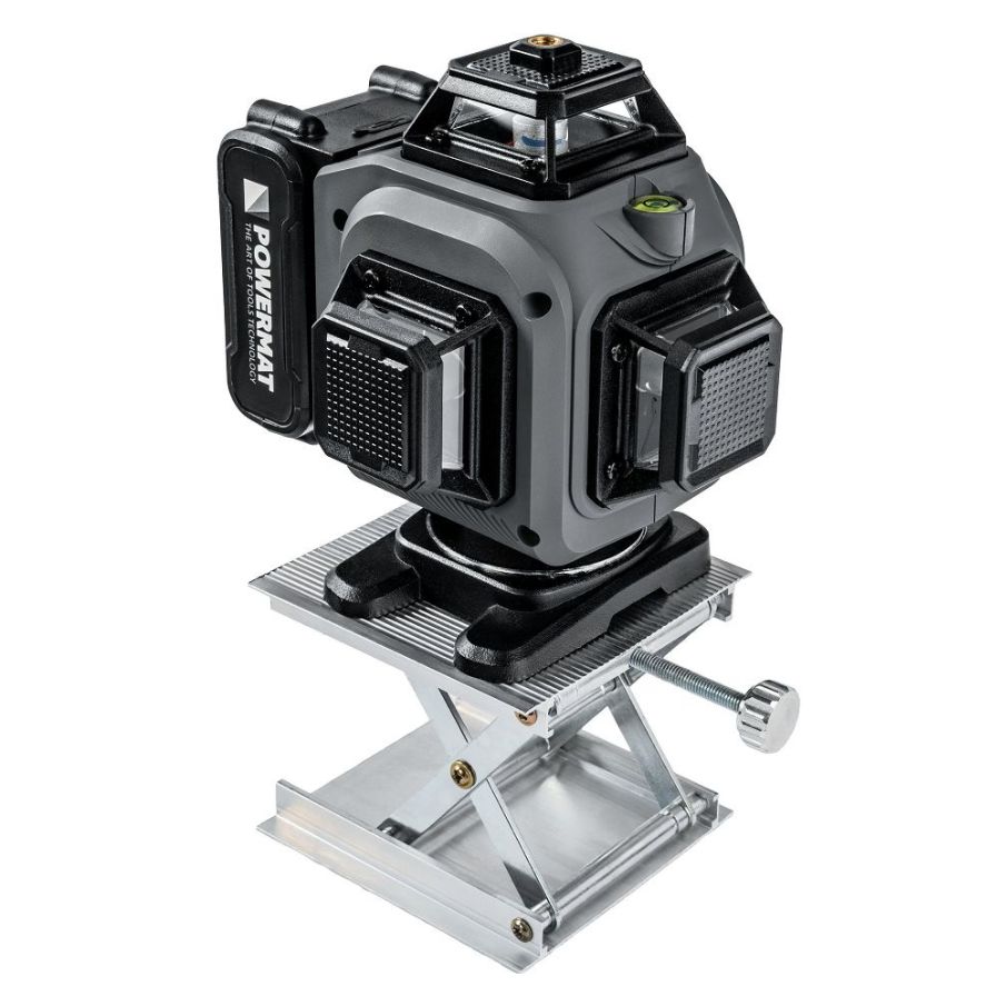 Laserová vodováha 4D 16 línií 360° zelený laser 40 m PM-PLK-4DM3