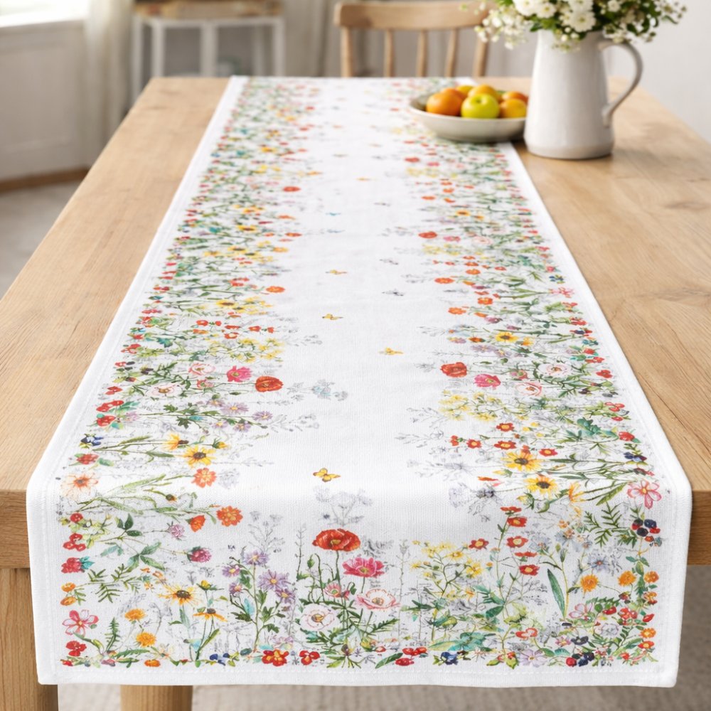 DekoračnáštólanastôlslúčnymikvetmiŠírka:40cm|Dĺžka:85cm