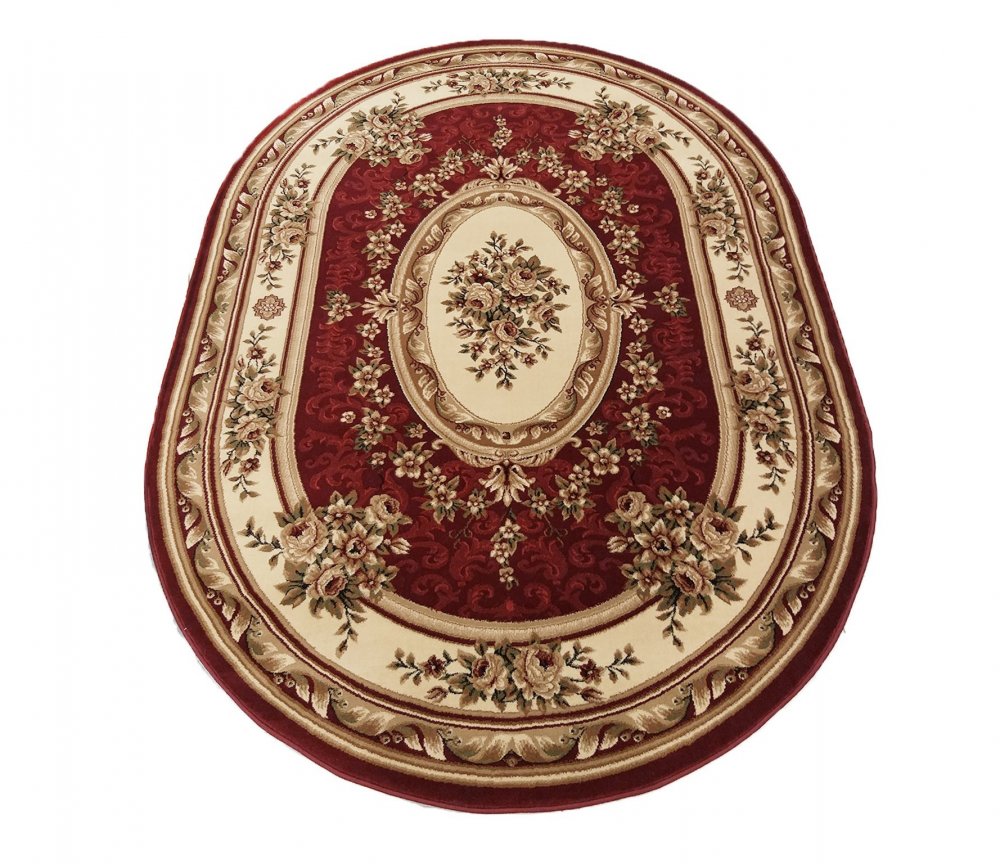 Exkluzív ovális szőnyeg piros színben Szélesség: 200 cm | Hossz: 300 cm