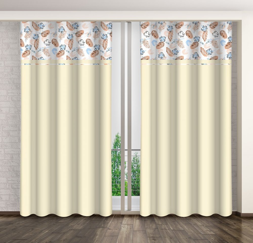 ElegantnézávesyvjemnejfarbesovzoromfarebnýchlistovDĺžka:250cm