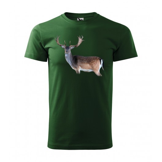 Lovecké tričko s motivem daniela Zelená 4XL
