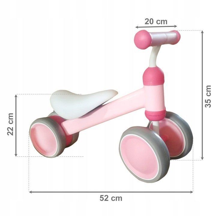 Bicicleta pentru copii în roz ECOTOYS