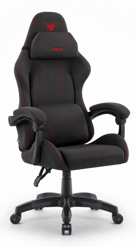 Scaun ergonomic tesatura pentru jocuri HC-1014 Roșu