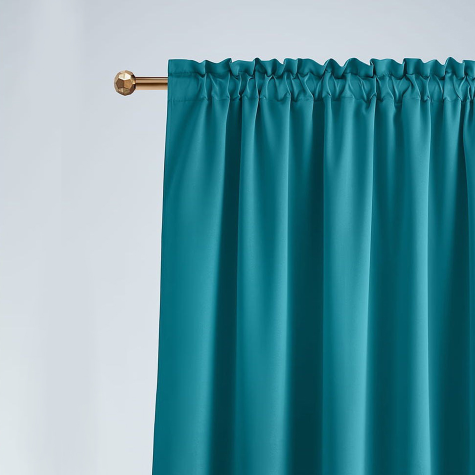 Draperie opacă elegantă turcoaz, cu rejansă 140 x 280 cm