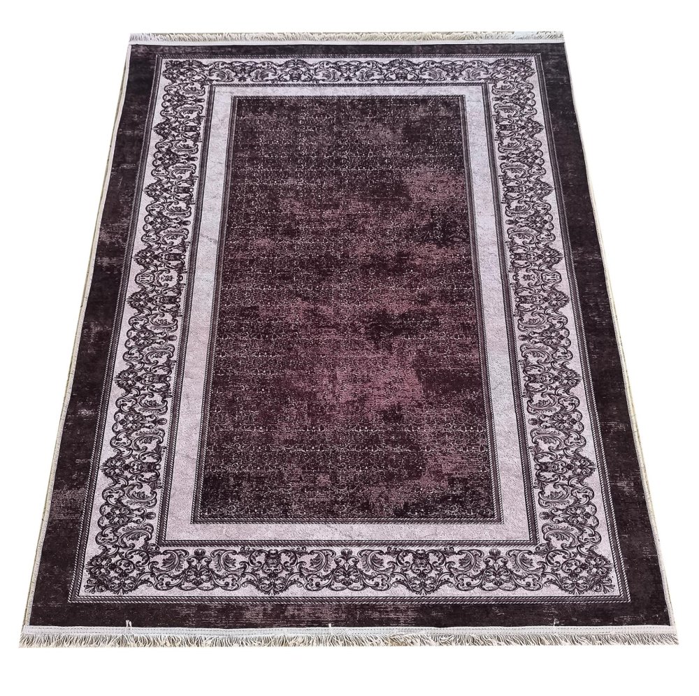 ElegantnýhnedýkoberecsornamentálnymlemomŠírka:60cm|Dĺžka:100cm70849_127038