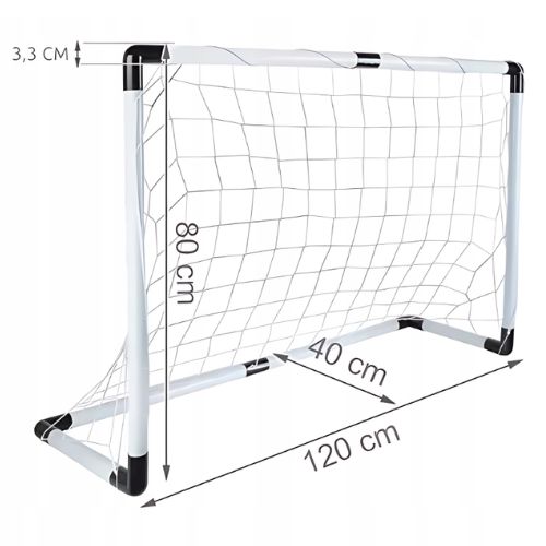 ECOTOYS Futbalová bránka pre deti – bránka, lopta, pumpa a kolíky MAX5900779949904 215 x 76 x 153 cm