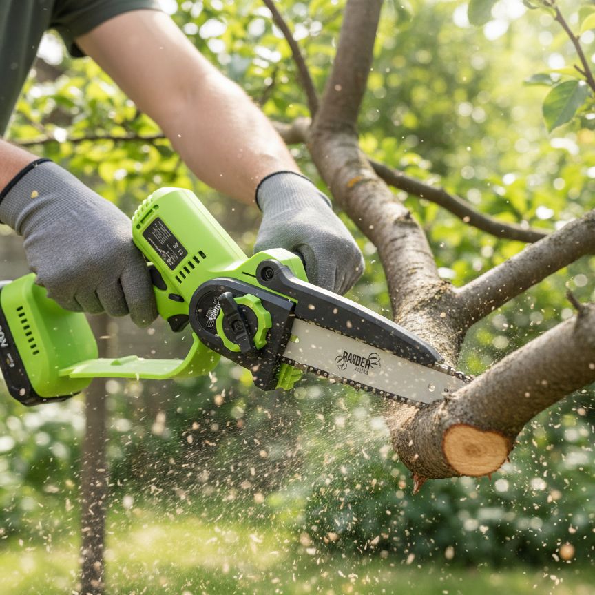 Reťazováakumulátorovápílanakonáres2batériamianabíjačkou