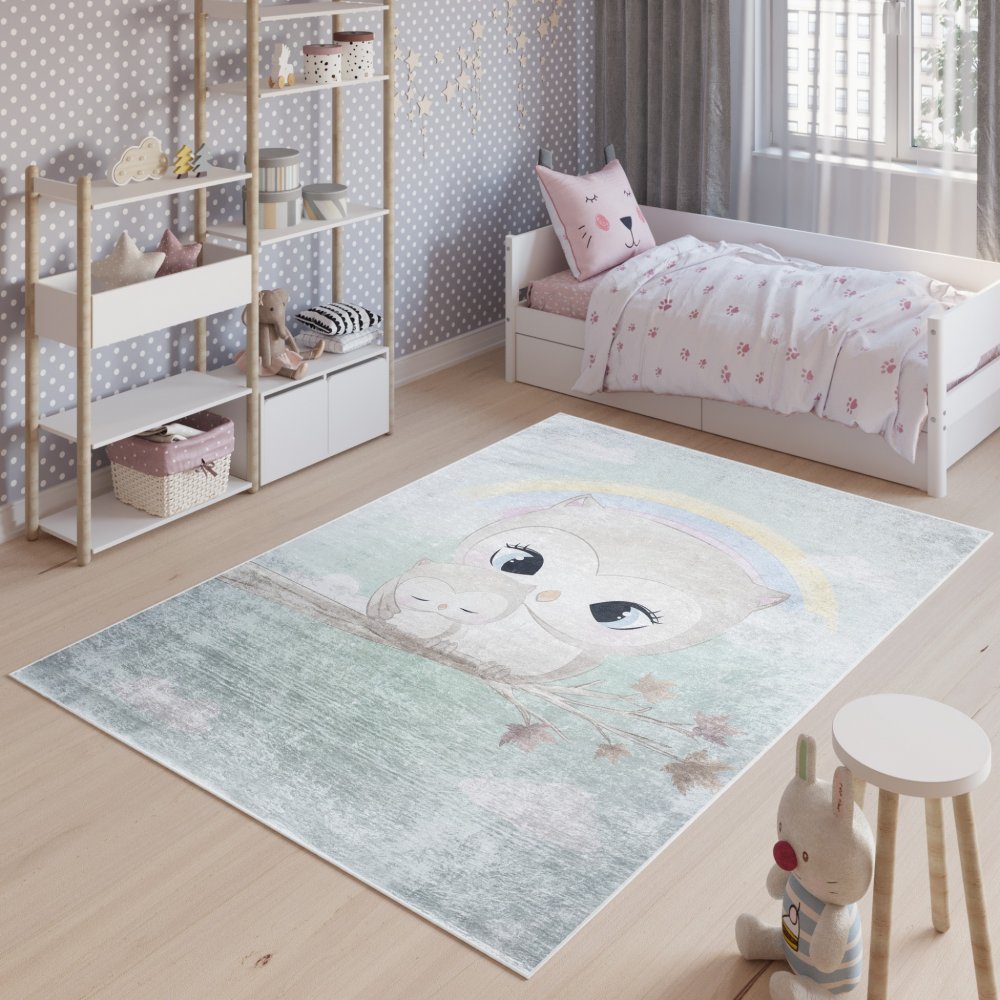 Dětský koberec s motivem rozkošných soviček Šířka: 120 cm | Délka: 170 cm