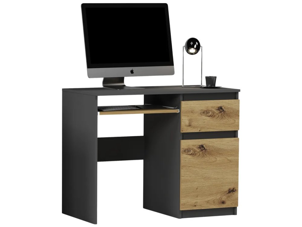 Birou modern de birou MODERN N-33 - diferite variante de culoare antracit mix artisan