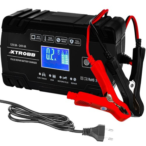 Automatickánabíjačkaautobatérií12V/24VsLCDdisplejom
