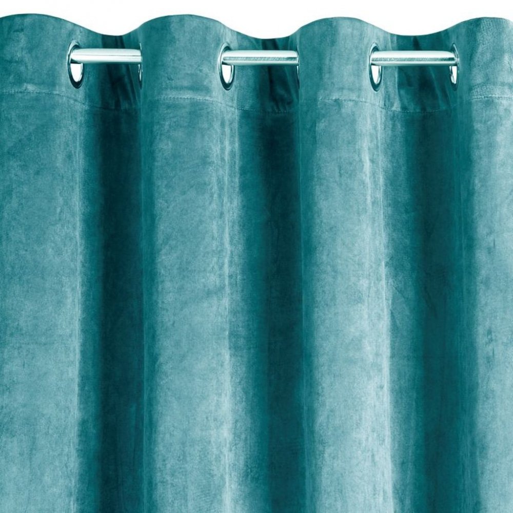 Draperii de catifea de culoare albastră pentru cercuri 140 x 250 cm