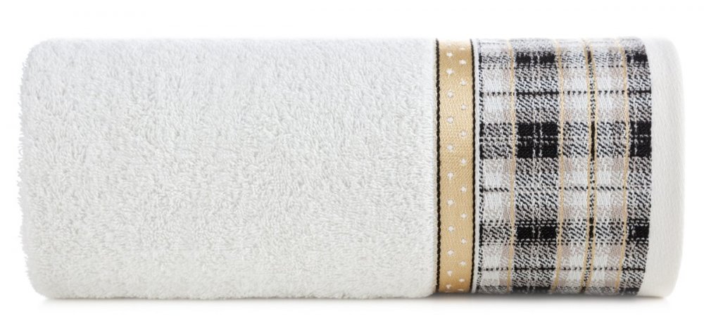 Bavlněný vánoční ručník bílý s žakárovým okrajem Šírka: 50 cm | Dĺžka: 90 cm