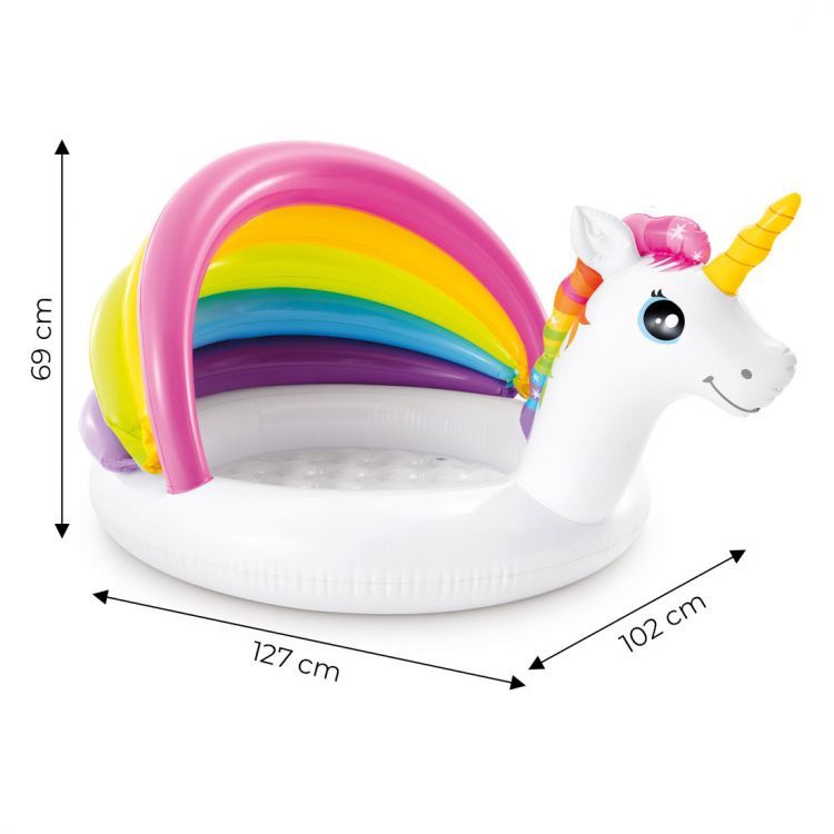 Piscină pentru copii cu motiv de unicorn