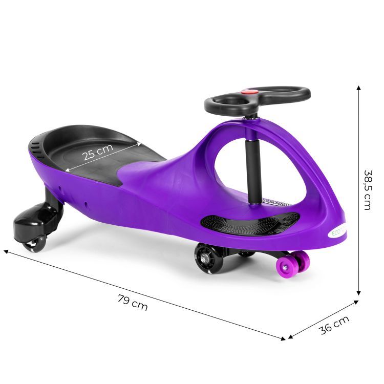 Scuter gravitațional cu roți luminoase - violet