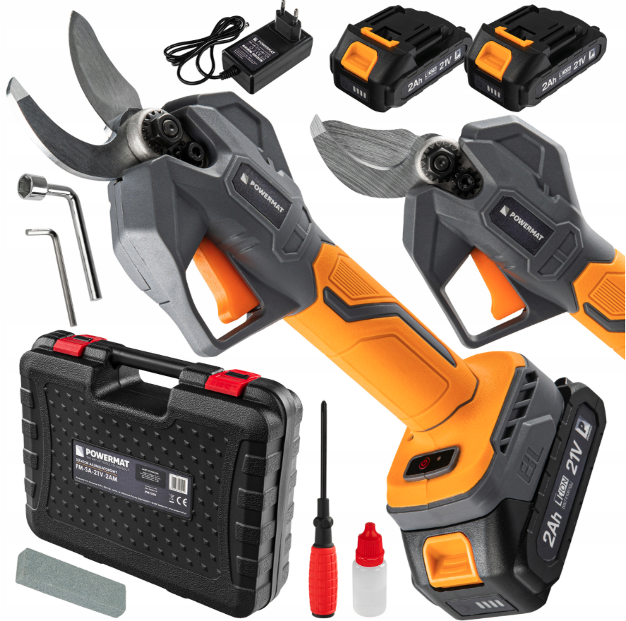 Akumulátorové nožnice na konáre 21 V + 2x batéria