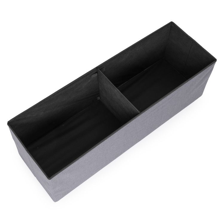 Taburetkasúložnýmpriestorom–skladaciapufa111x38cmtmavosivá